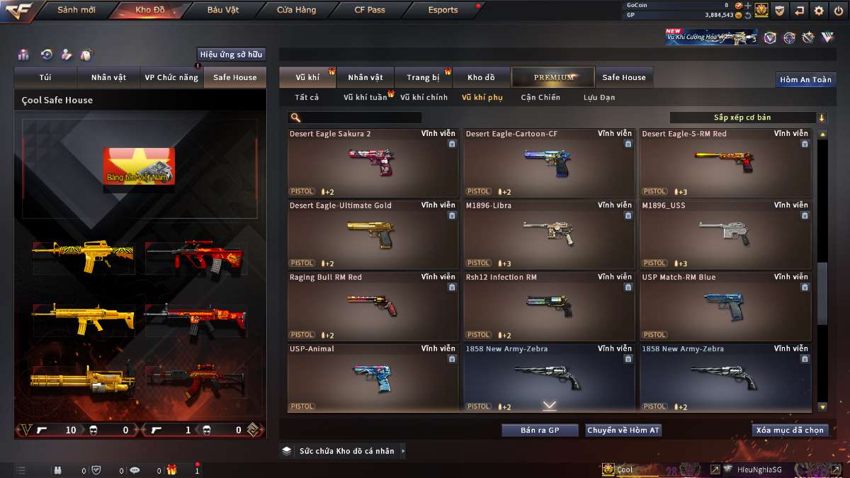 shop acc cf uy tin gia re